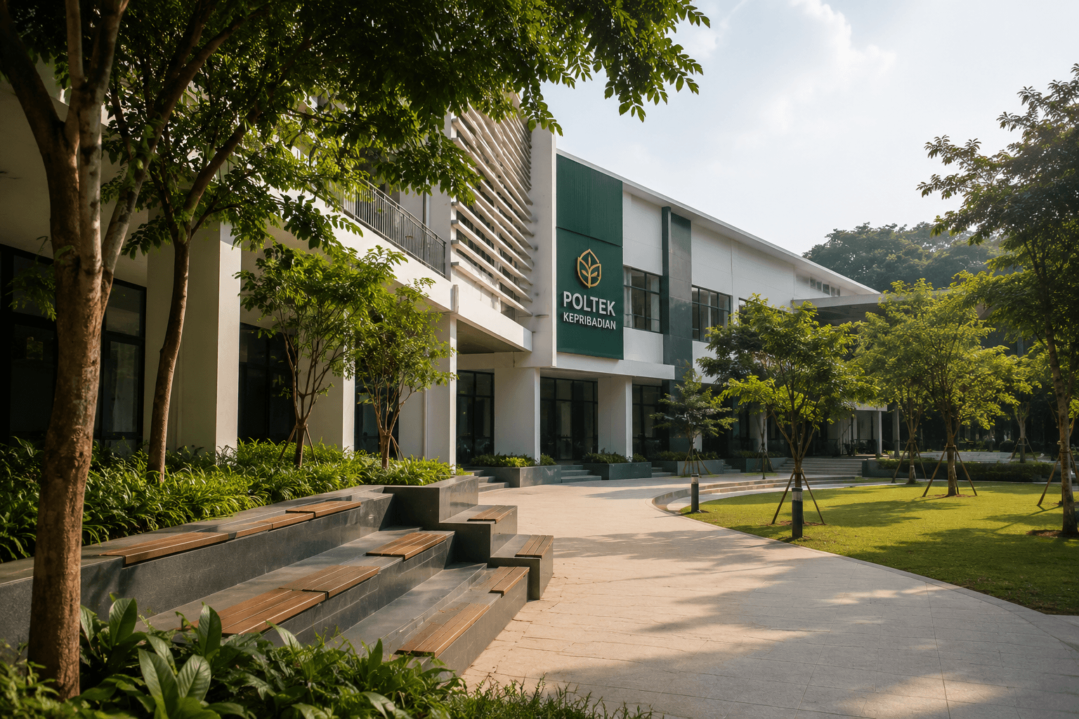 Suasana kampus Poltek Kepribadian