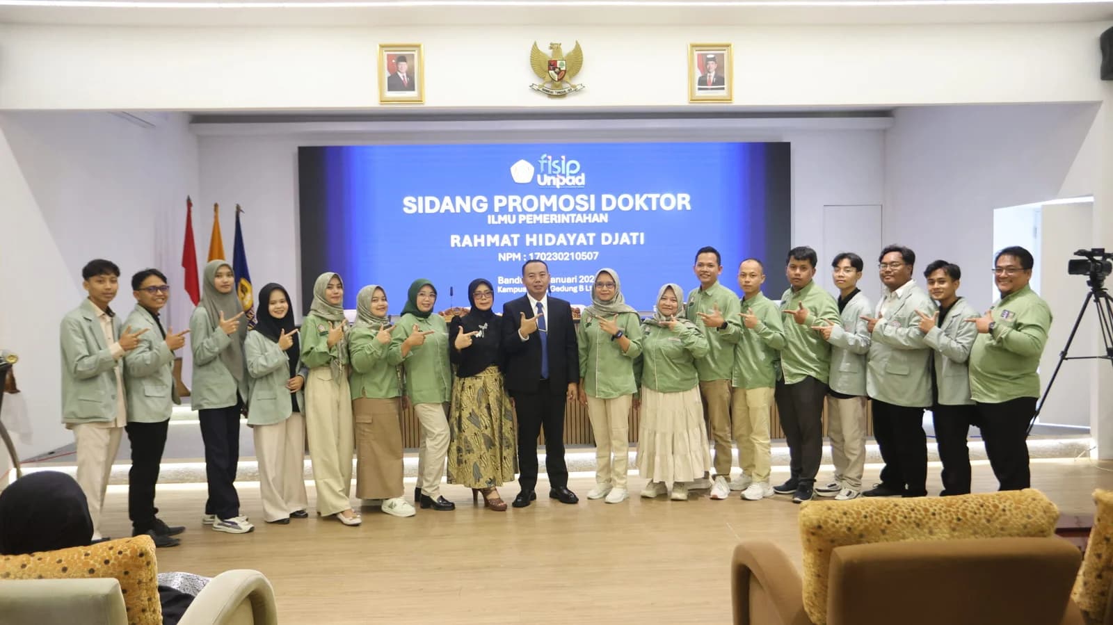 Dokumentasi sidang terbuka Rahmat Hidayat Djati